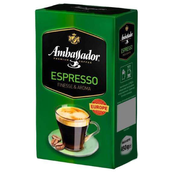 Кофе молотый Ambassador Espresso в/у