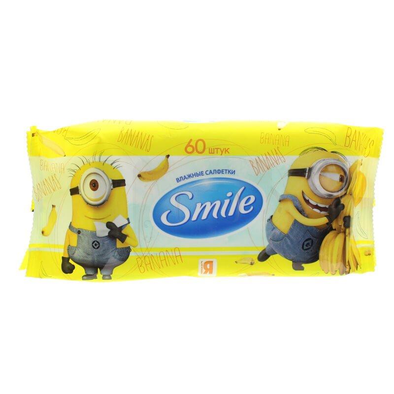 Салфетка влажная Smile Minions, 60шт/уп (Артикул: 703229)