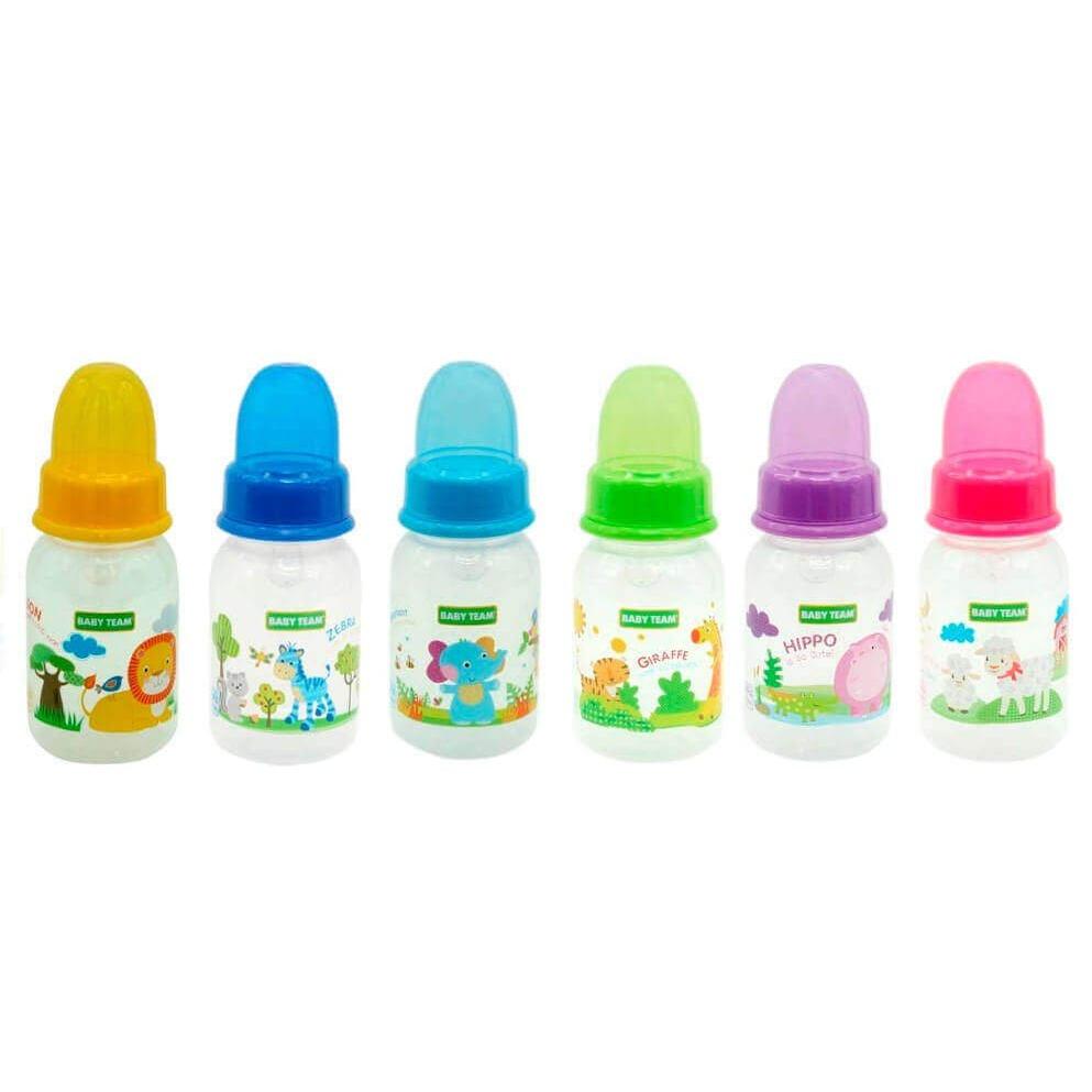 Бутылочка Baby Team с силиконовой соской 125 мл