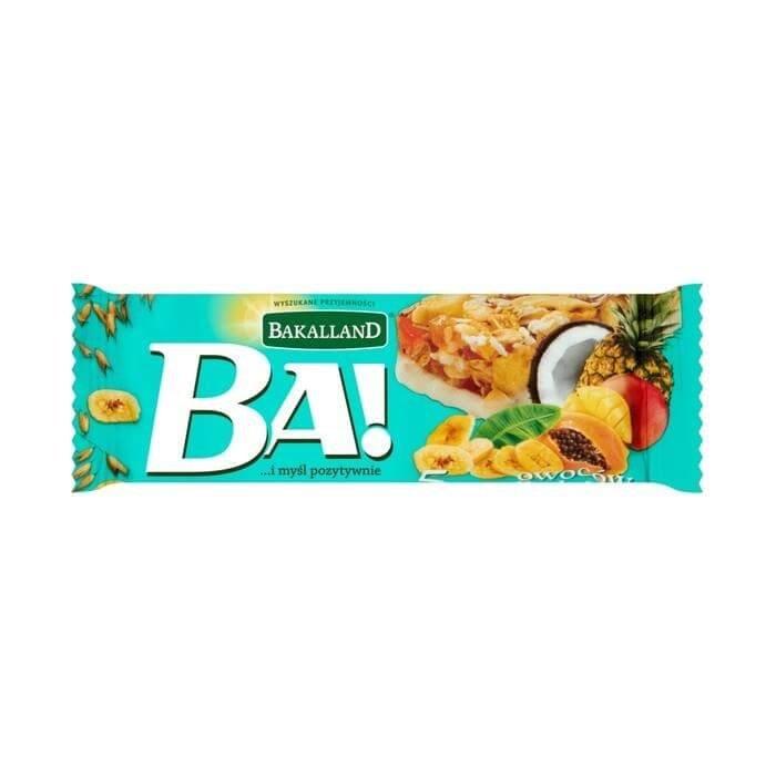 Батончик Bakalland злаковый 5 тропических фруктов