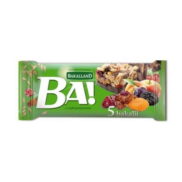 Батончик Bakalland злаковый с сухофруктами
