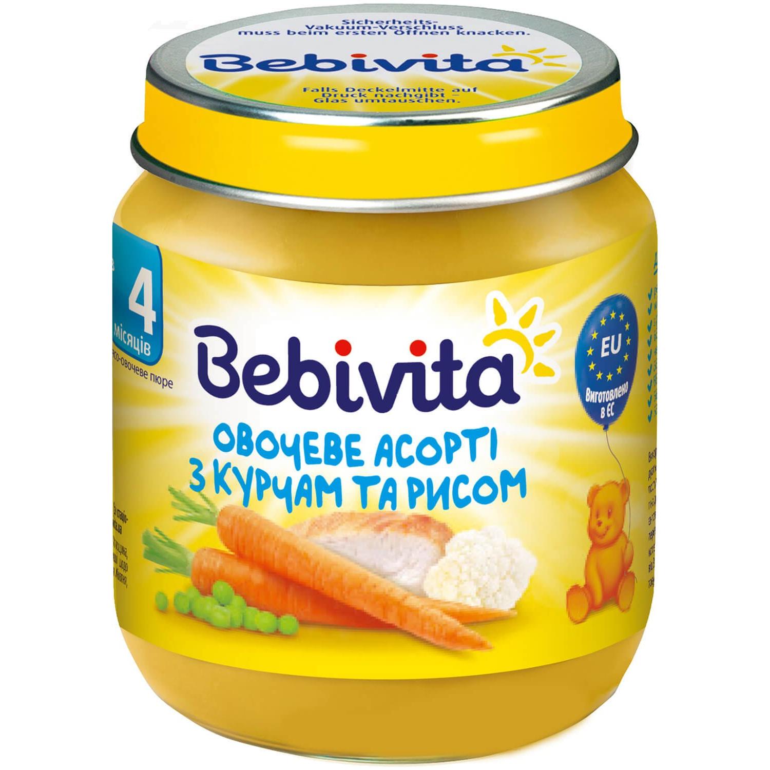 Пюре bebivita овощное рагу с цыпленком