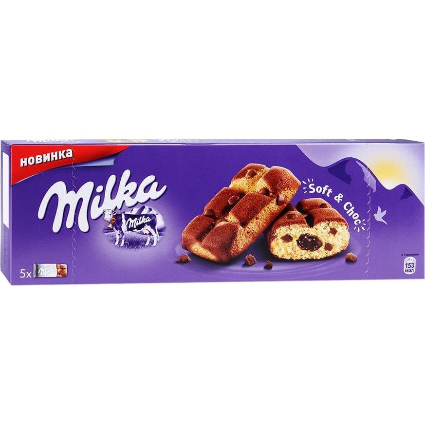 Бисквит Milka с начинкой шоколад