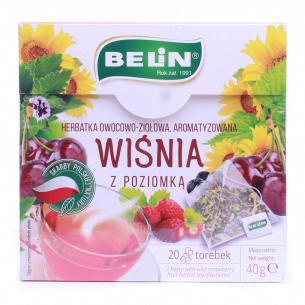 Чай фруктово-травяной Belin с вишней и земляникой