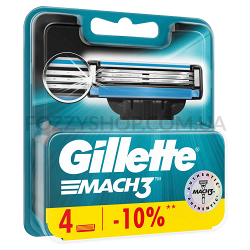 Сменные картриджи для бритья Gillette Mach 3 (4 шт)