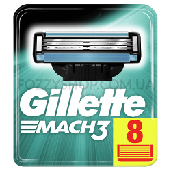 Сменные картриджи для бритья Gillette Mach 3 (8 шт)
