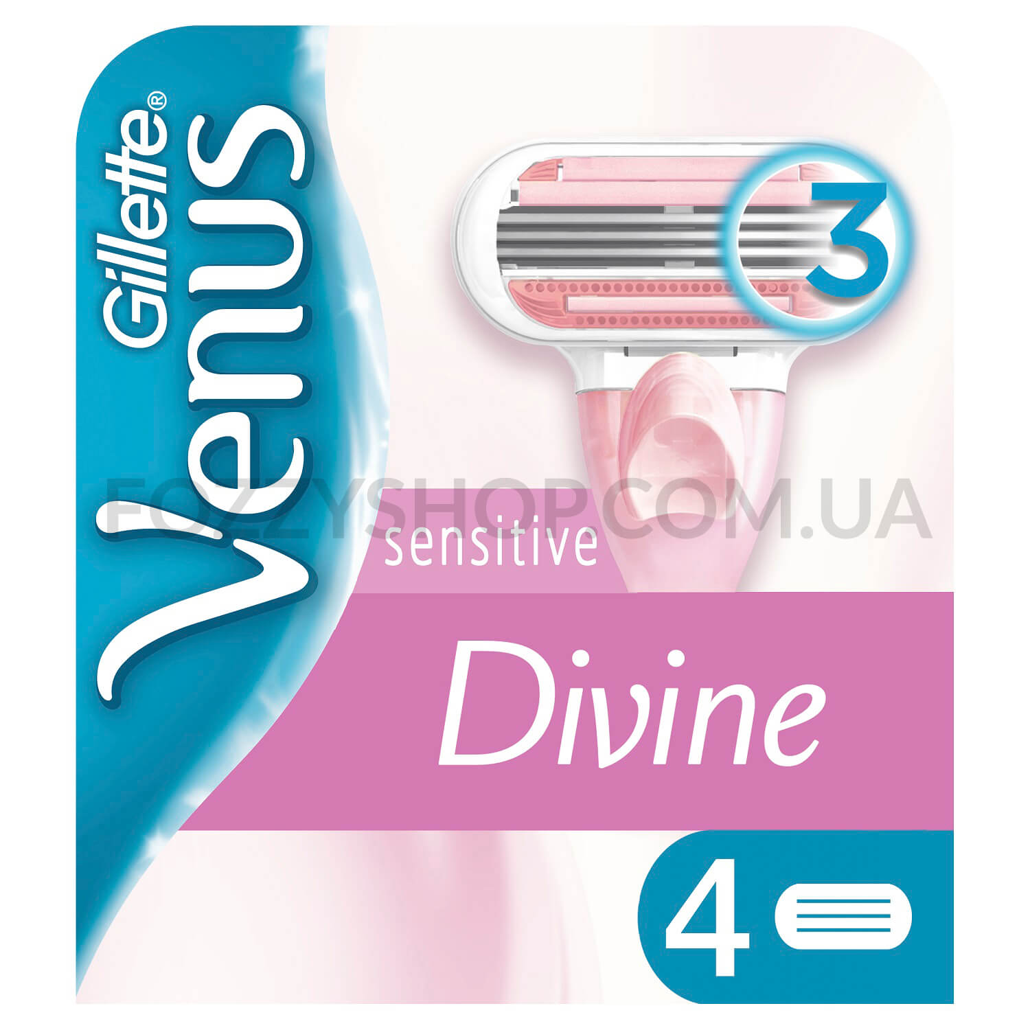 Cменные картриджи для бритья Venus Divine, 4 шт.