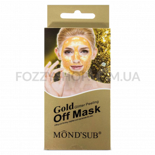 Маска для лица Mondsub Gold Glitter пил-офф