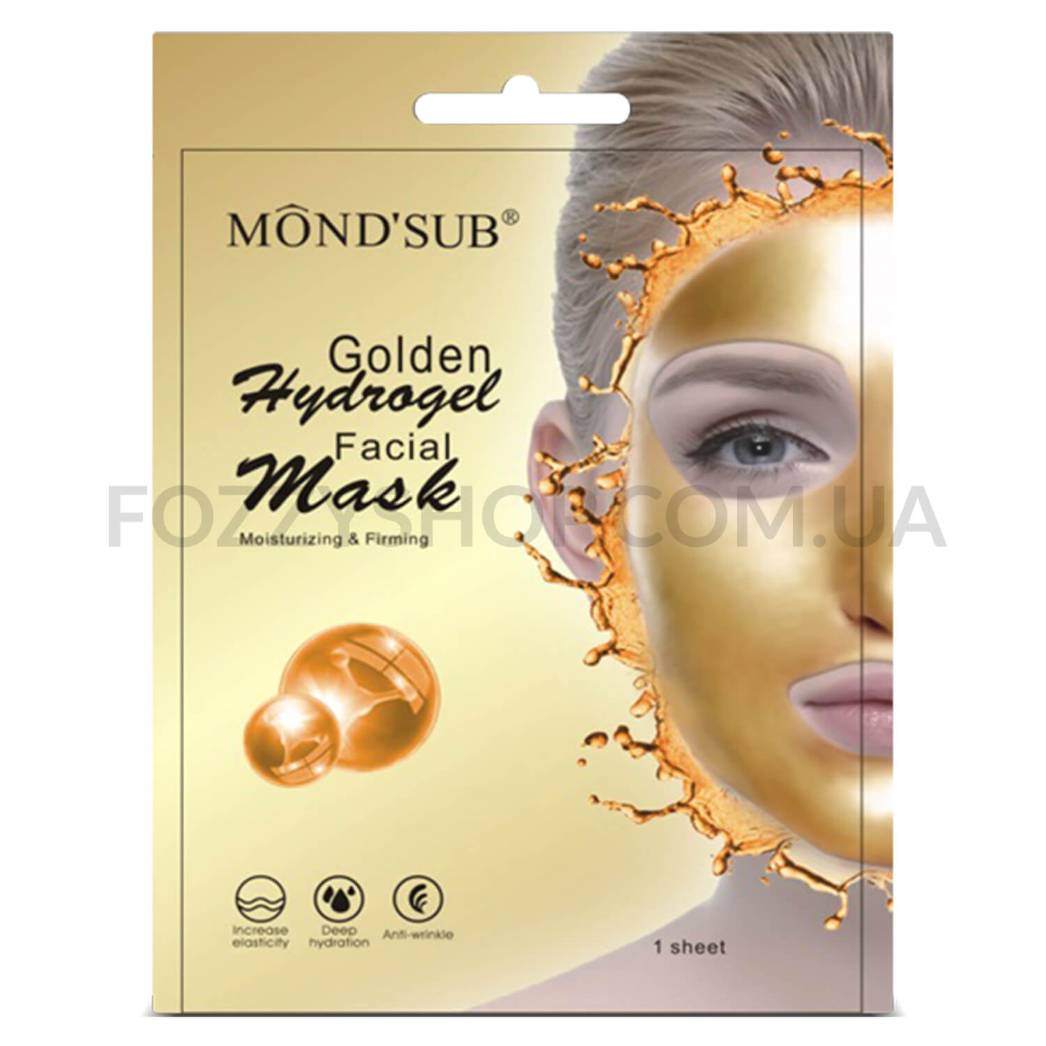 Маска для лица Mondsub Golden гидрогелевая