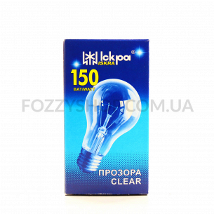 Лампа Искра Р65 230В 150Вт Е27 прозрачна