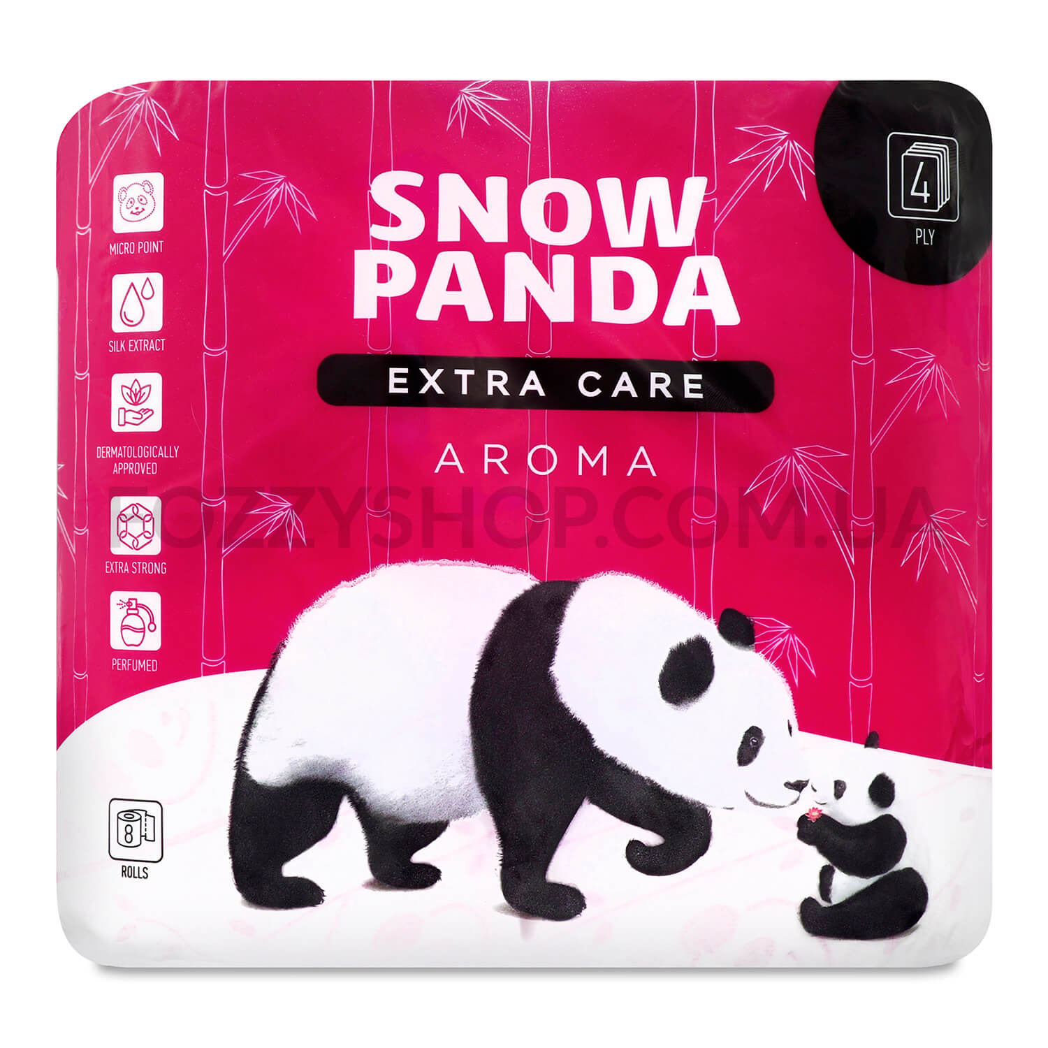 Бумага туалетная Сніжна панда Extra Care Aroma