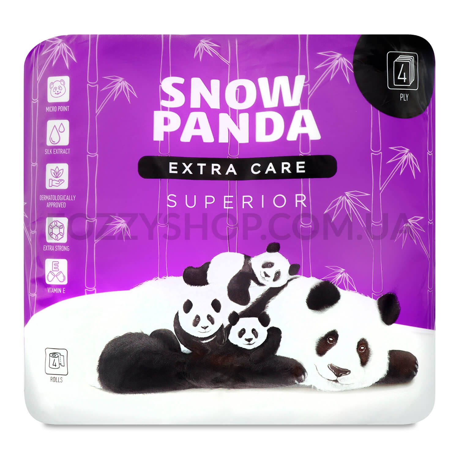 Бумага туалетная Сніжна панда Extra Care Superior