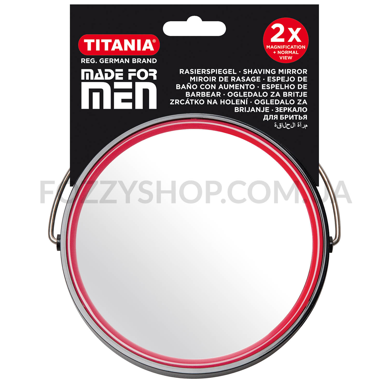 Зеркало для бритья Titania двустороннее 1500/MEN