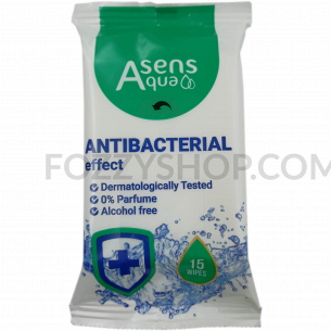 Салфетки влажные Asens Aqua с антибактериальным еффектом