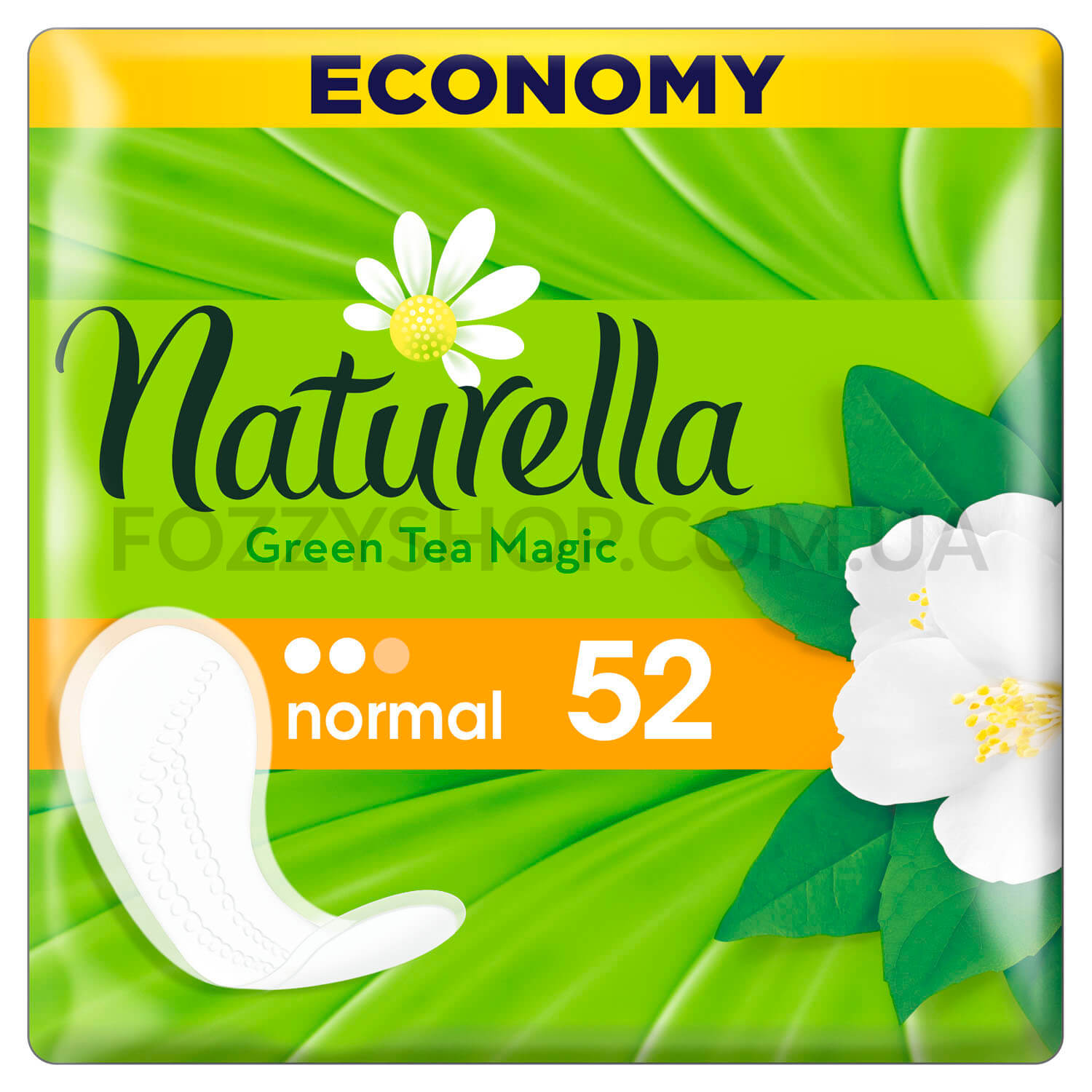 Прокладки ежеднев Naturella Green Tea Magic Normal, 52шт/уп (Артикул: 745443)
