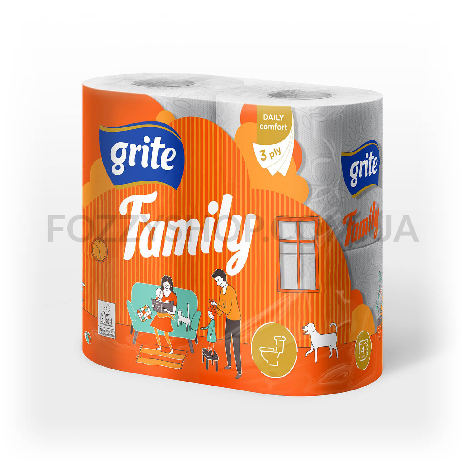 Бумага туалетная Grite Family
