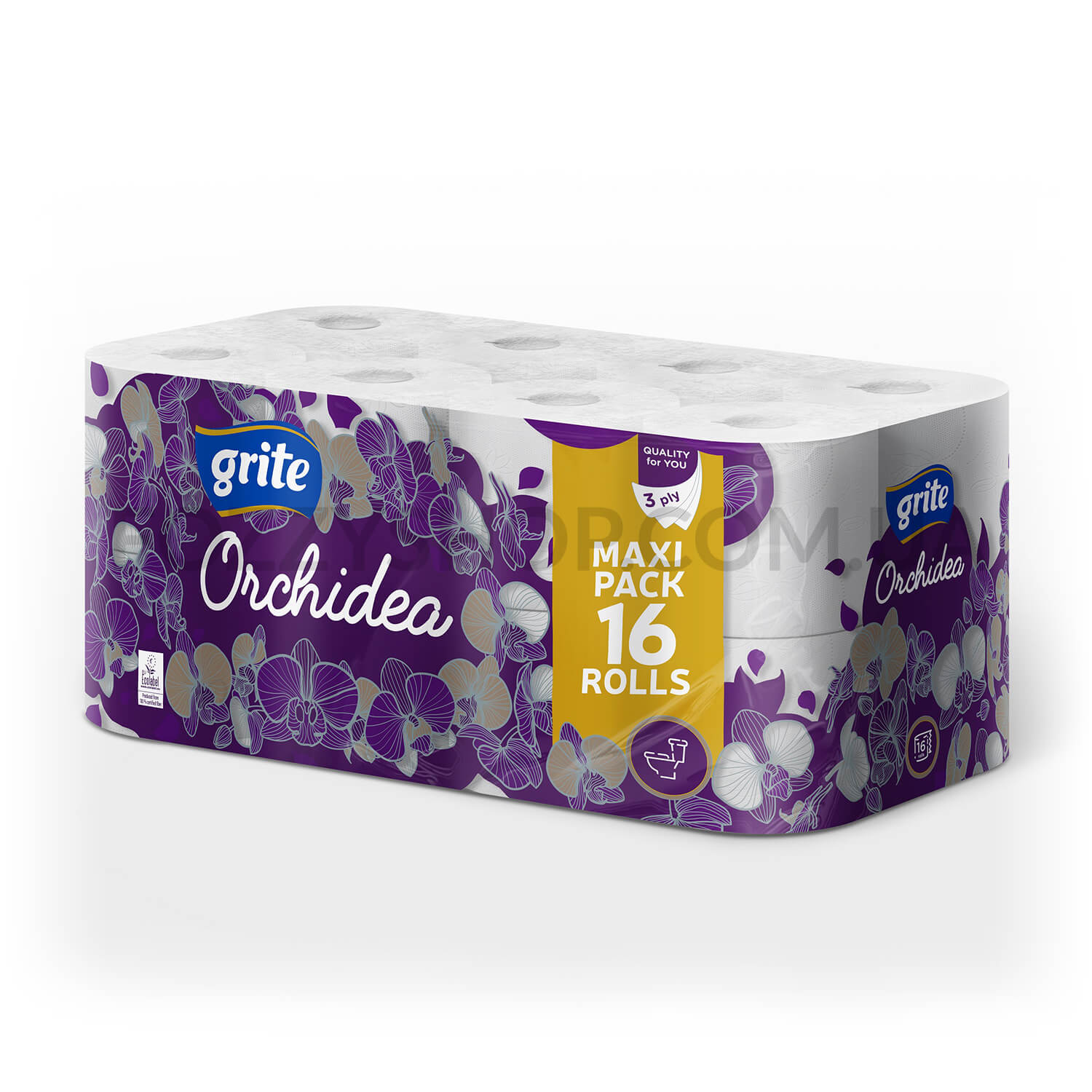 Бумага туалетная Grite Orchidea White