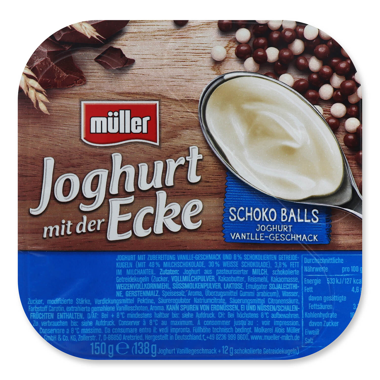 Йогурт Muller с шоколадными шариками 3,8%