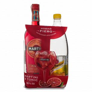 Набор: вермут Martini Fiero 0,75л + тоник Schweppes 1л