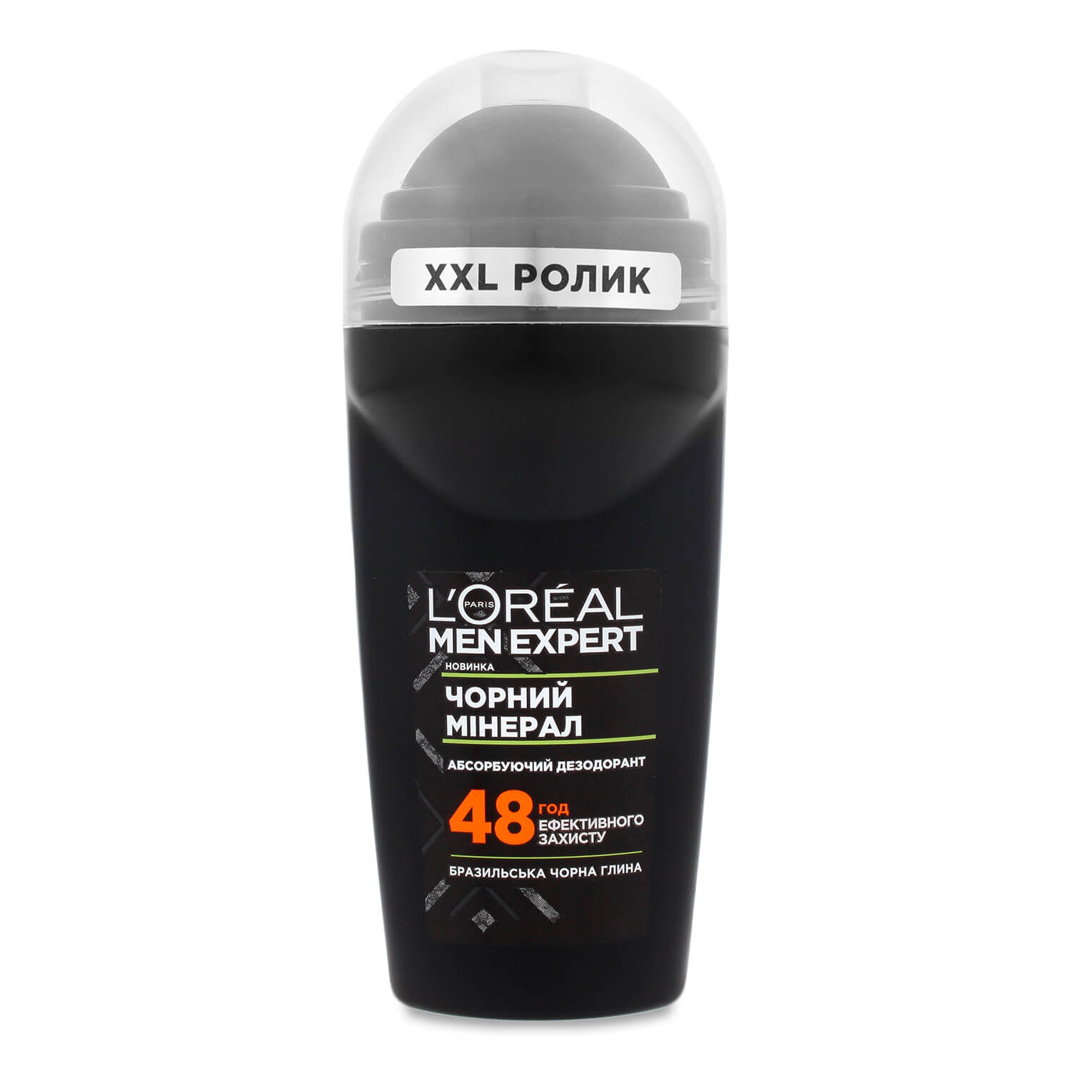 Дезодорант шариковый L`Oreal MenExpert Черный минерал защита от запаха 48 часов