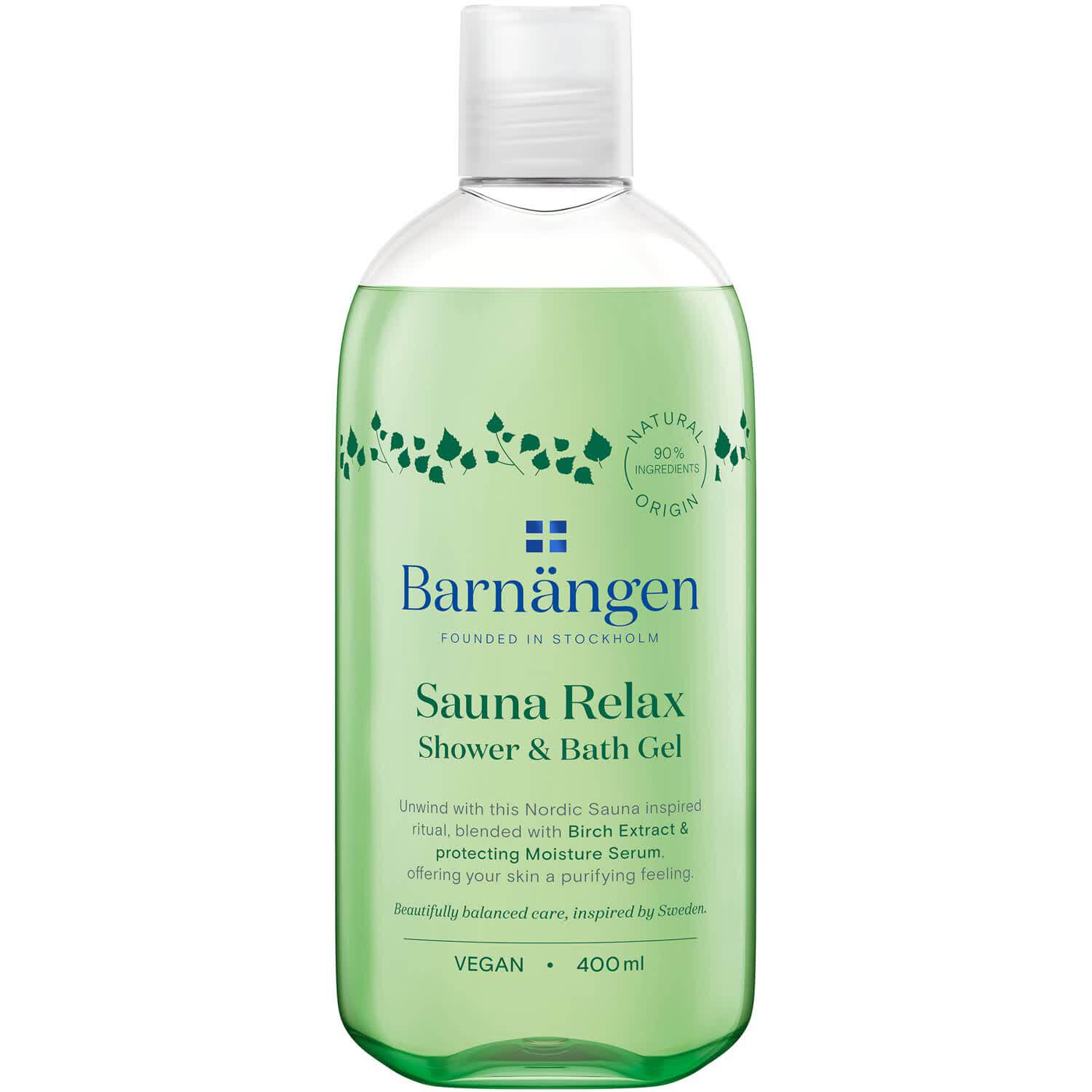 Гель для душа Barnangen Sauna Relax с экстрактом березы для жирной и комбинированой кожи 400 мл