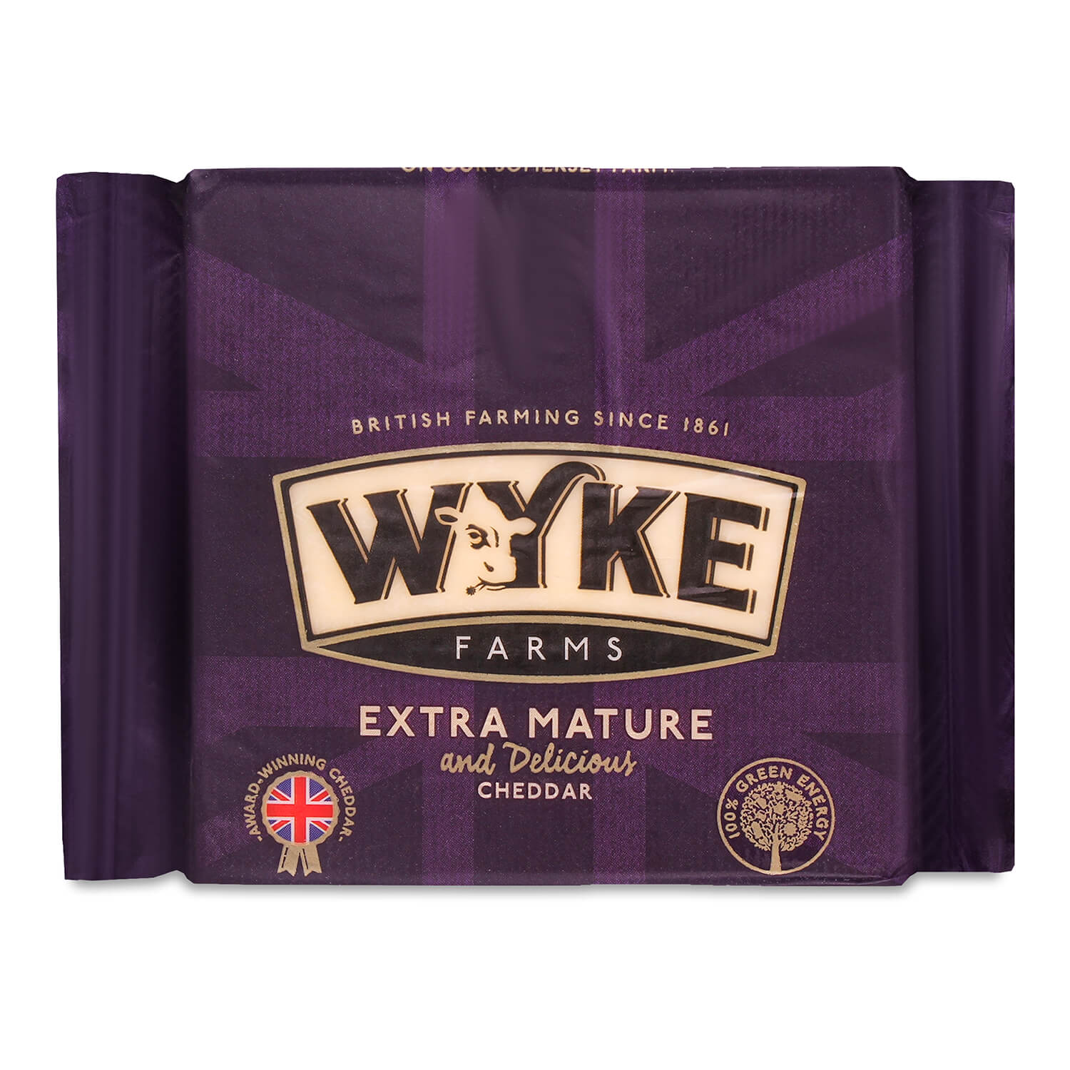 Сыр Wyke Farms Чеддер белый экстра выдержан к/м 51%