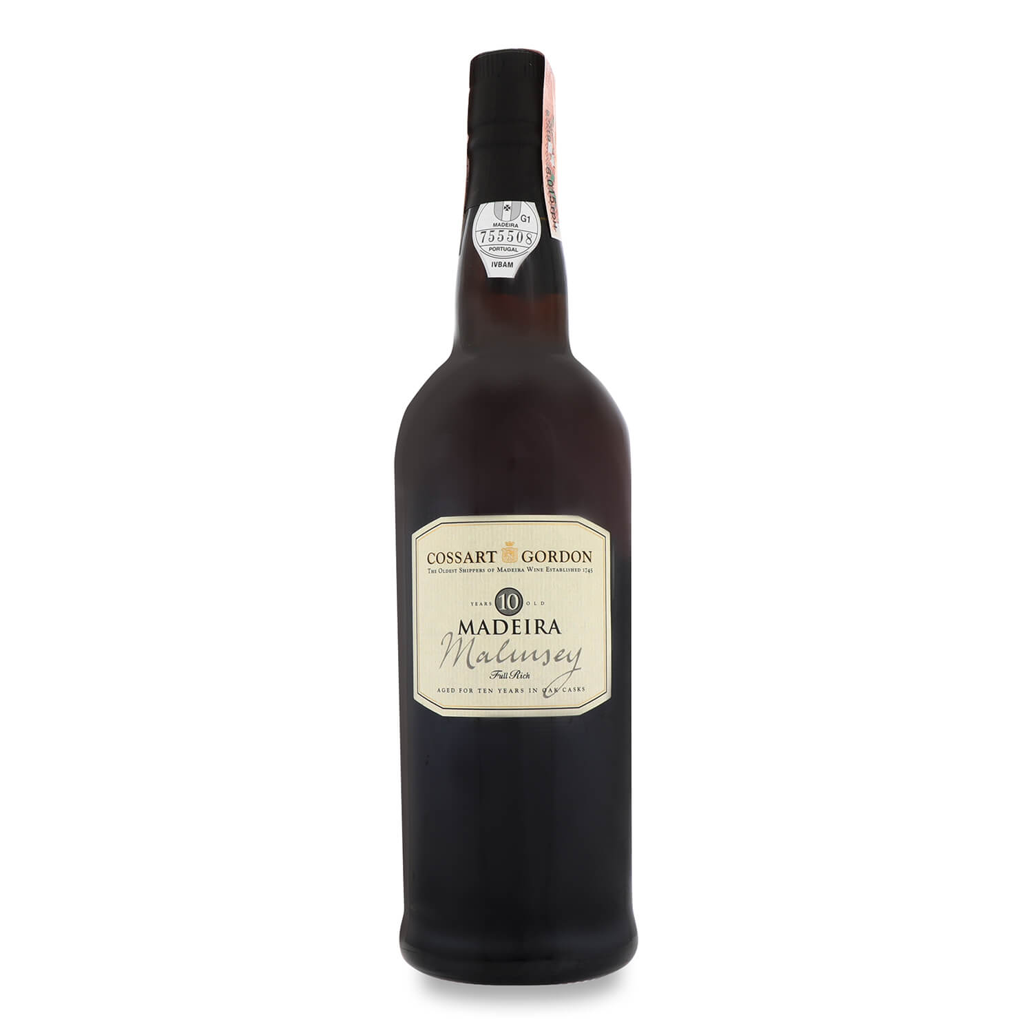 Вино Cossart Gordon Madeira Malmsey 10 yo Full Rich, 19%, 0,75 л