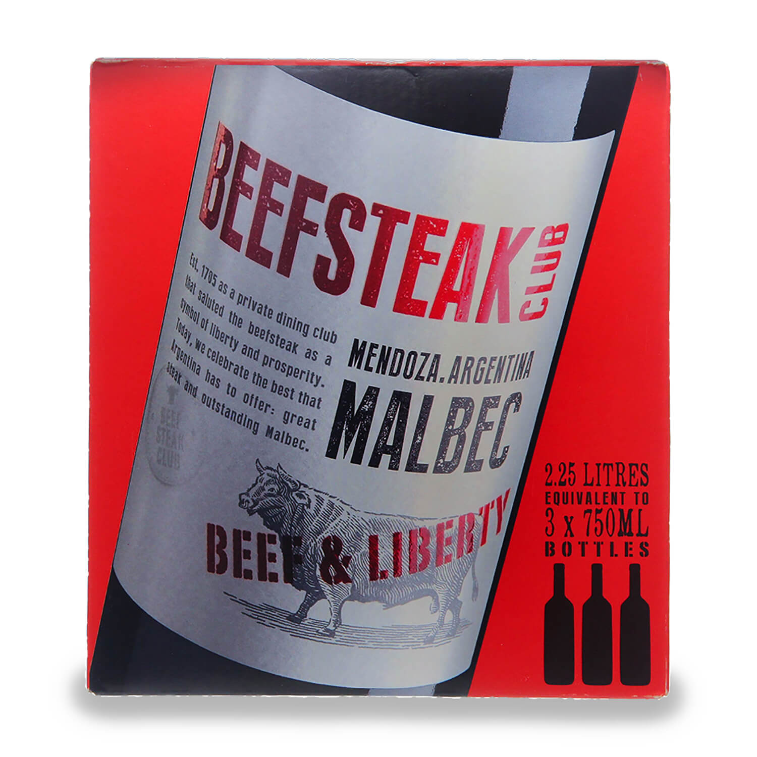 Вино Beefsteak Club Beef & Liberty Malbec BIB