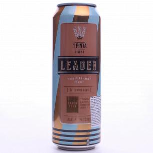 Пиво Leader светлое ж/б