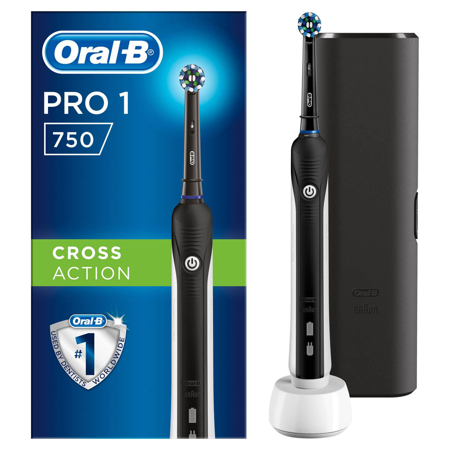 Электрическая Зубная Щетка Oral-B Pro 750 Чёрная