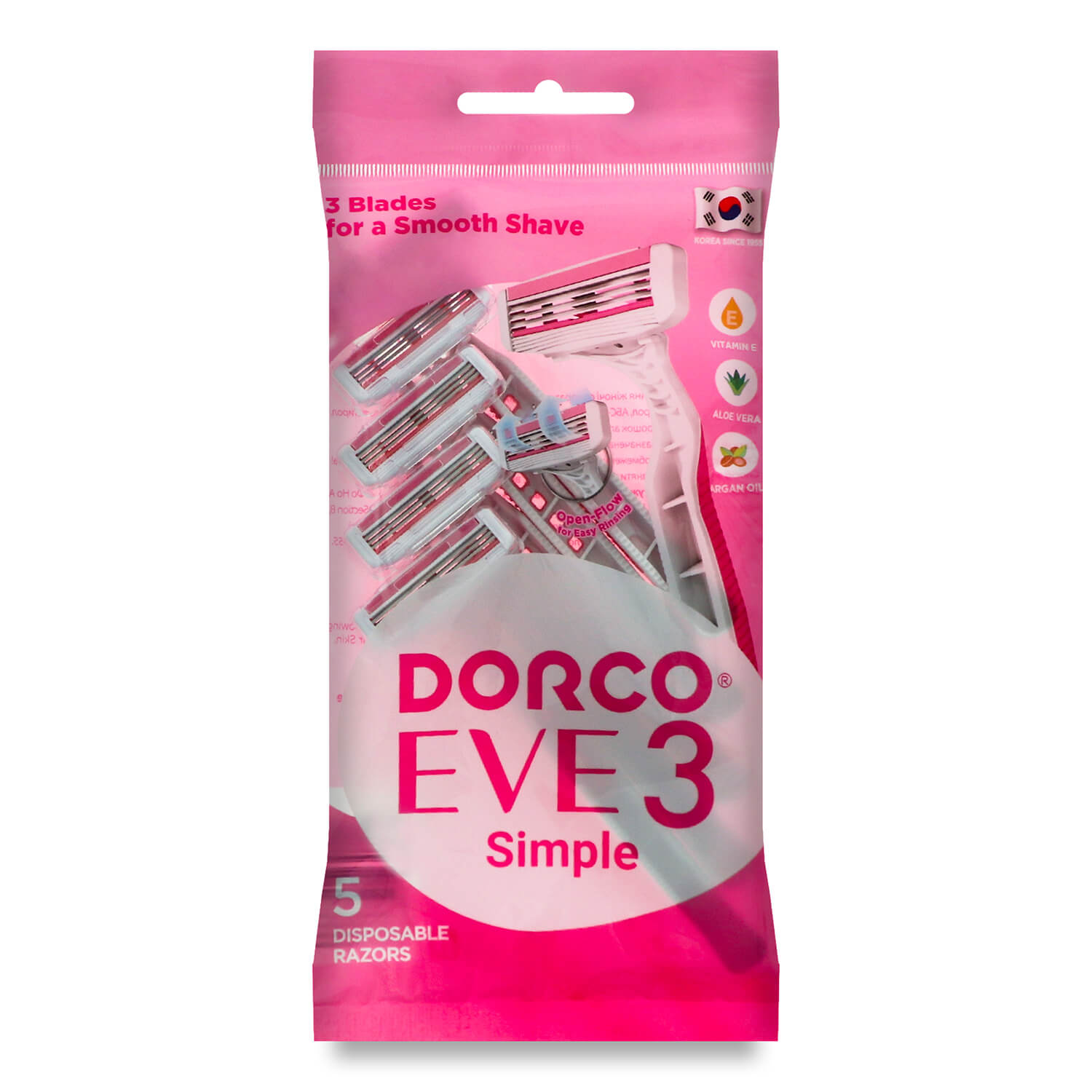 Станки для бритья женские Dorco 3 лезвия