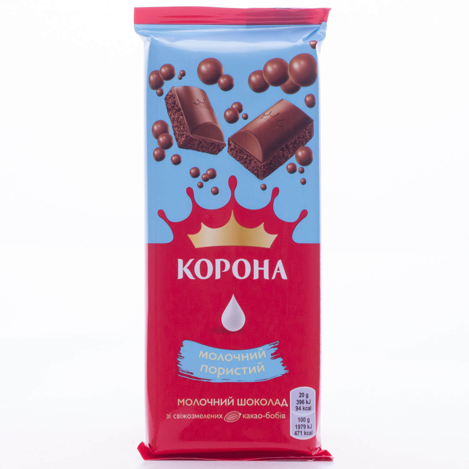 Шоколад молочный Корона пористый
