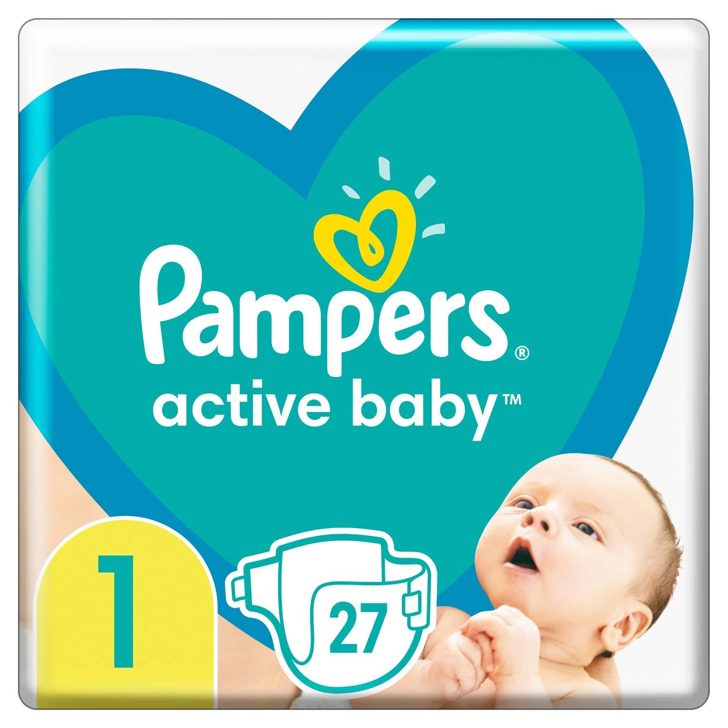 Подгузники Pampers New Baby Размер 1 2-5 кг 27 шт.