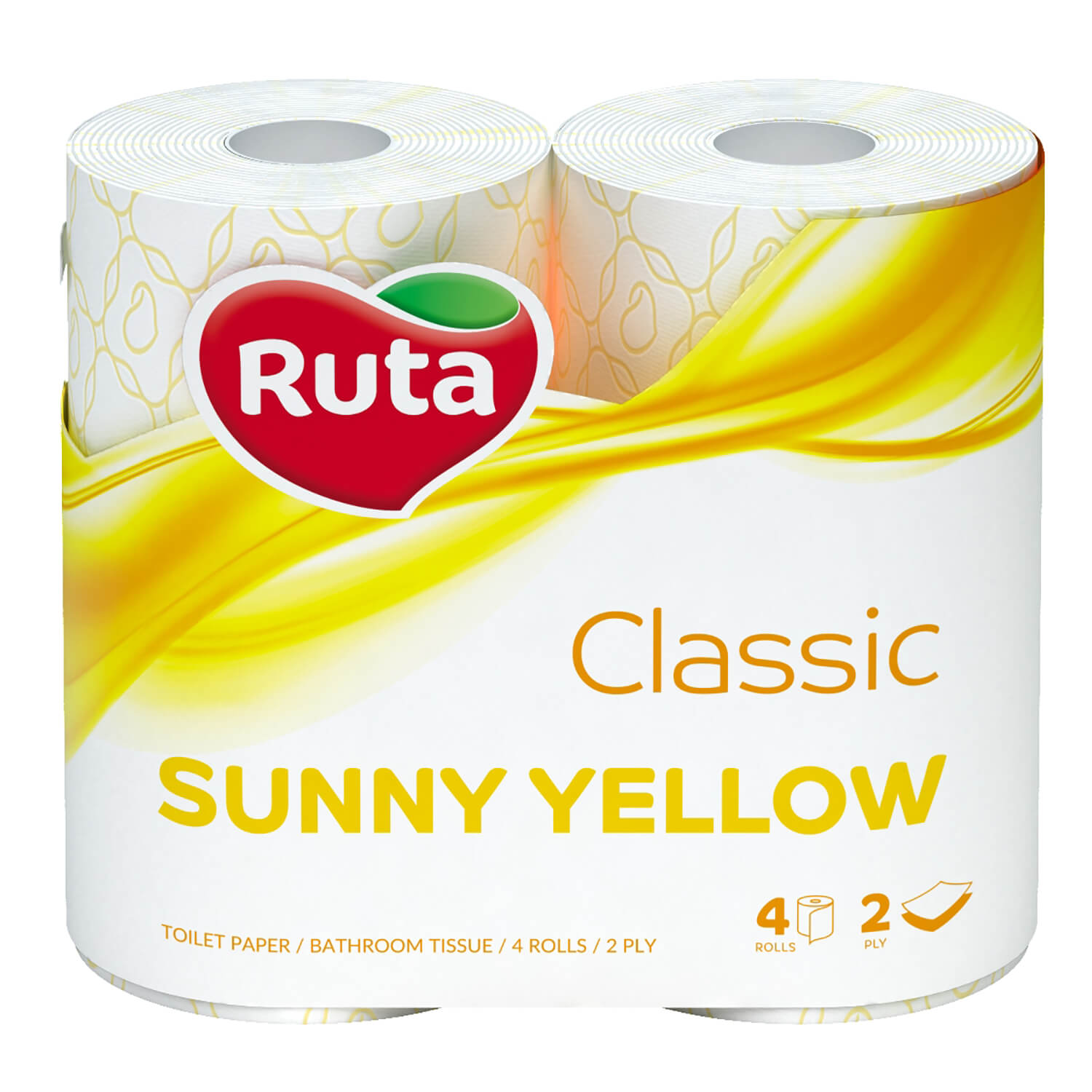 Бумага туалетная Ruta Classic желтый