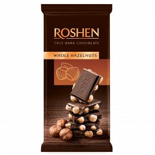 Шоколад Roshen Экстрачерный с целым лесным орехом