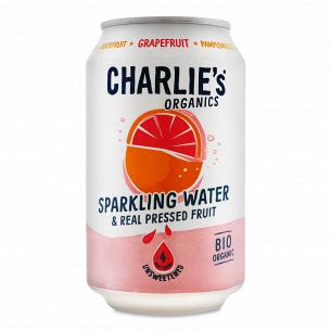 Вода мінеральна Charlie`s з соком грейпфрута ж/б