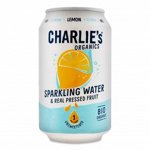 Вода мінеральна Charlie`s з соком лимона ж/б