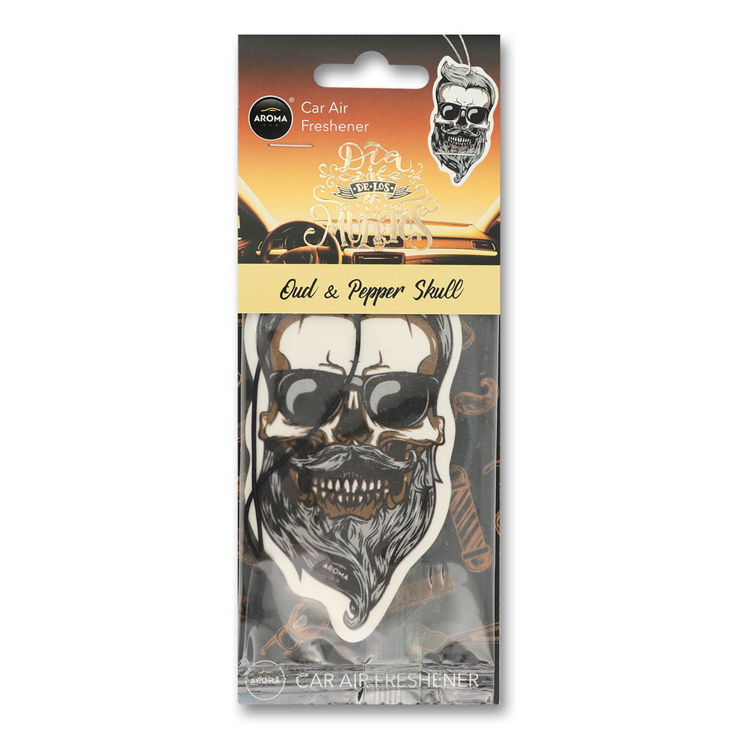 Ароматизатор Aroma Car Dia De Los Muertos Oud&Pepper Skull