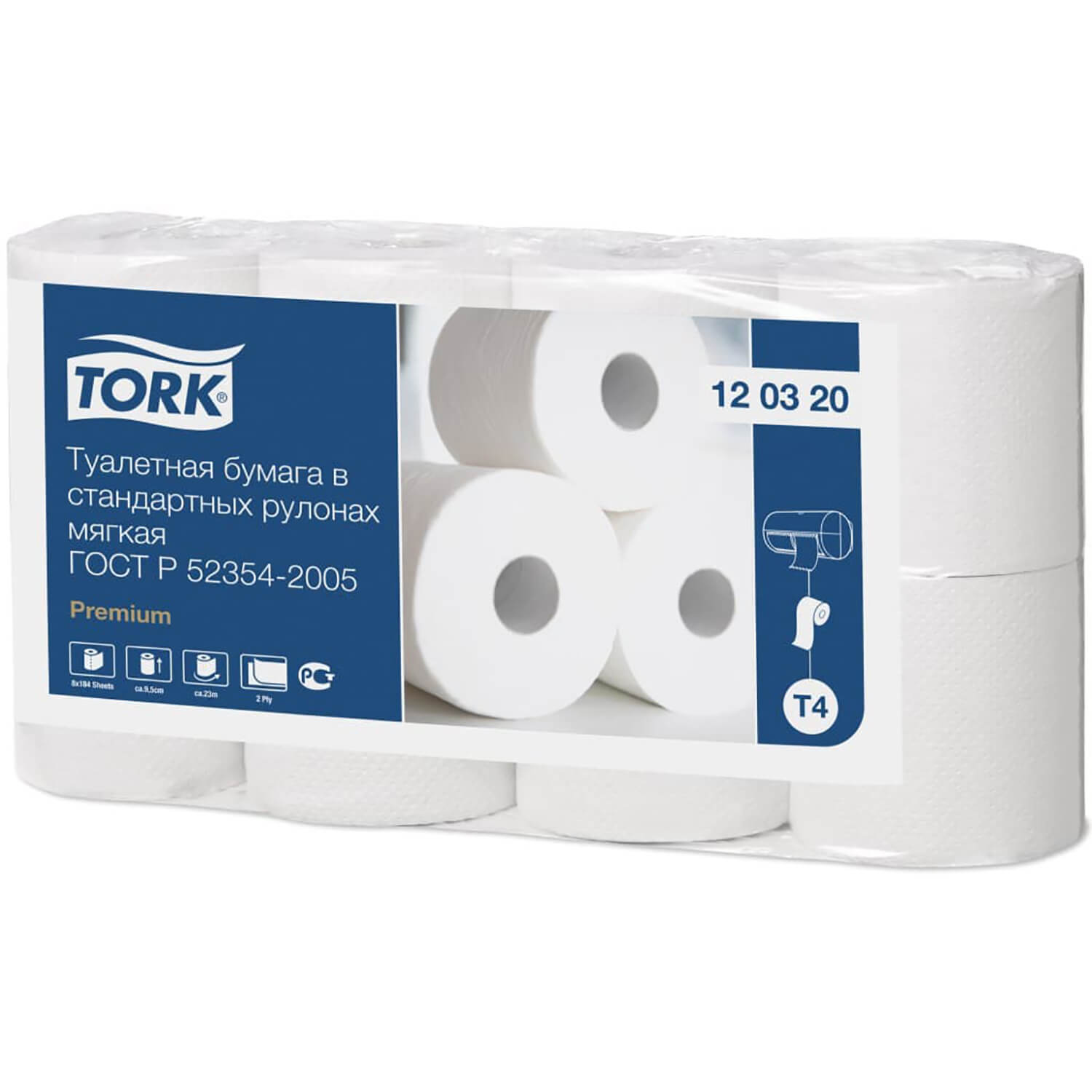Бумага туалетная Tork Premium 2 слоя 23м