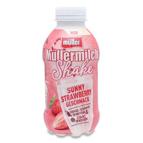 Напиток молочный Mullermilch Шейк солнечная клубника 3,5% в Киеве с ...