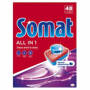 Таблетки для посудомоечных машин Somat All in 1