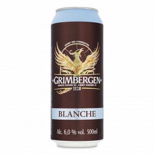 Пиво Grimbergen Blanche светлое ж/б