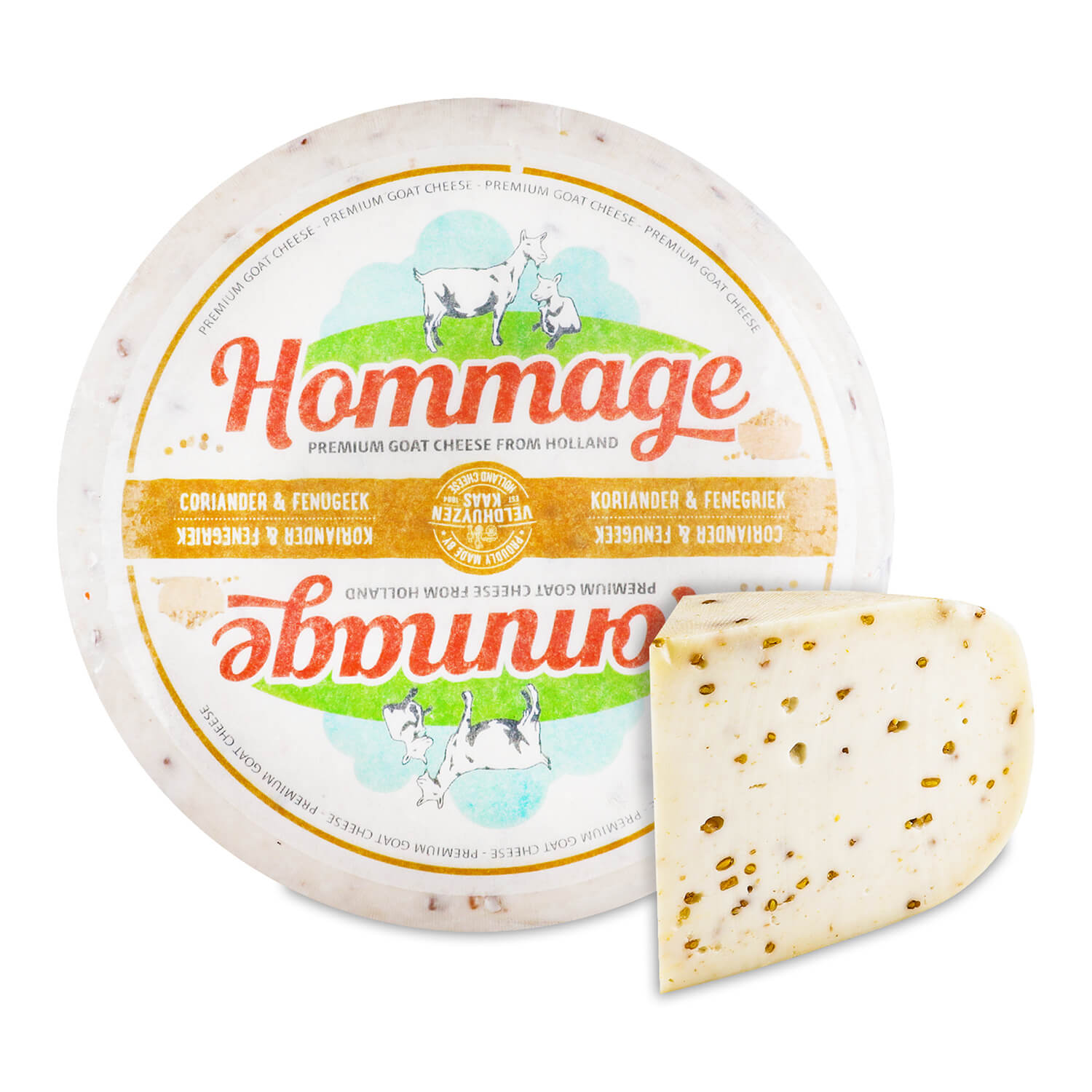 Сыр VeldhuyzenKaas Hommage пажит кориандр 50%коз/м