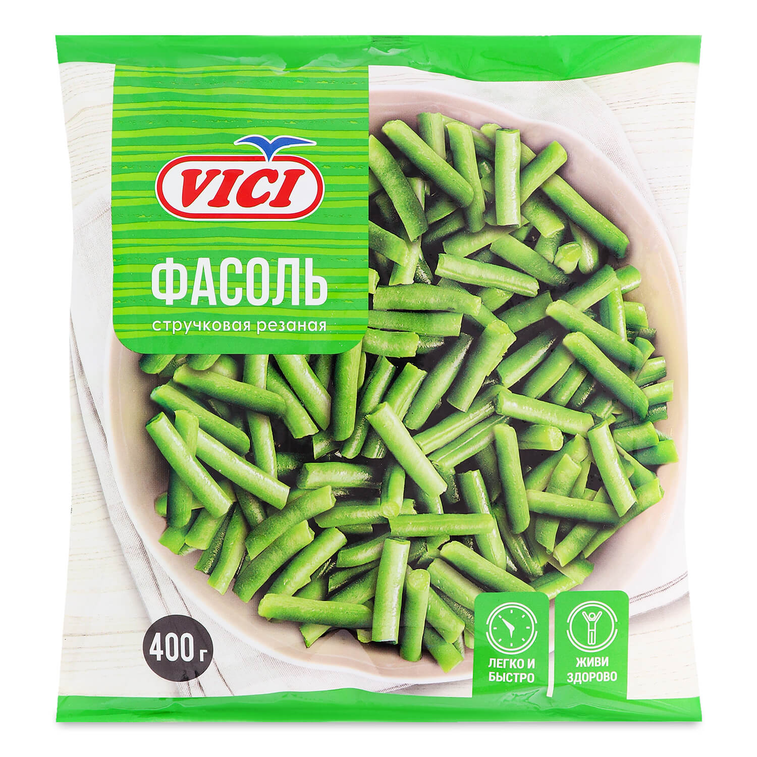 Фасоль стручковая VICI резанная