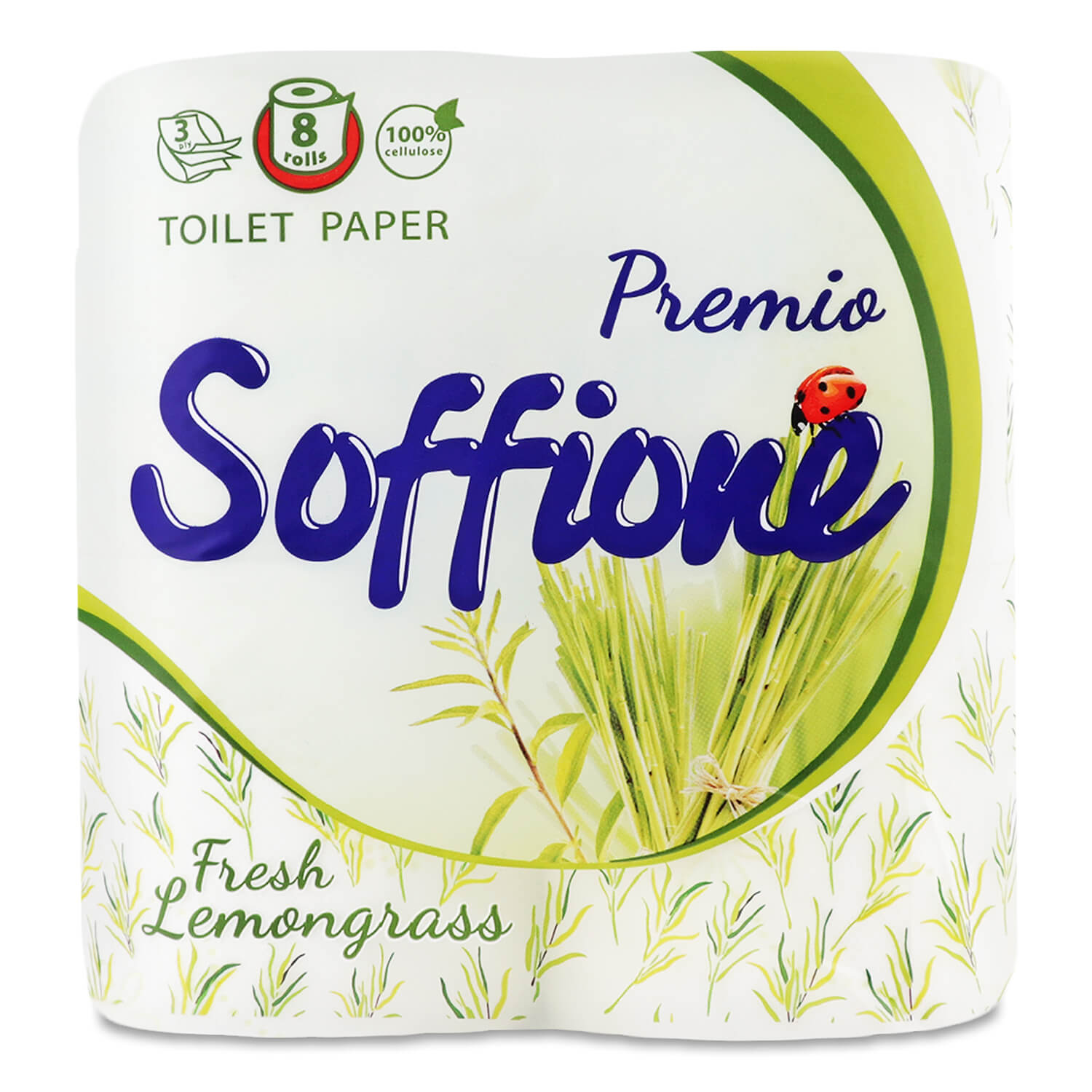 Бумага туалетная Soffione Fresh Lemongrass 3-слой