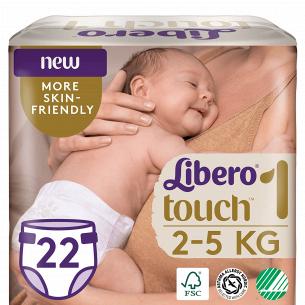 Подгузники детские Libero Touch 1 Soft Fit  2-5кг