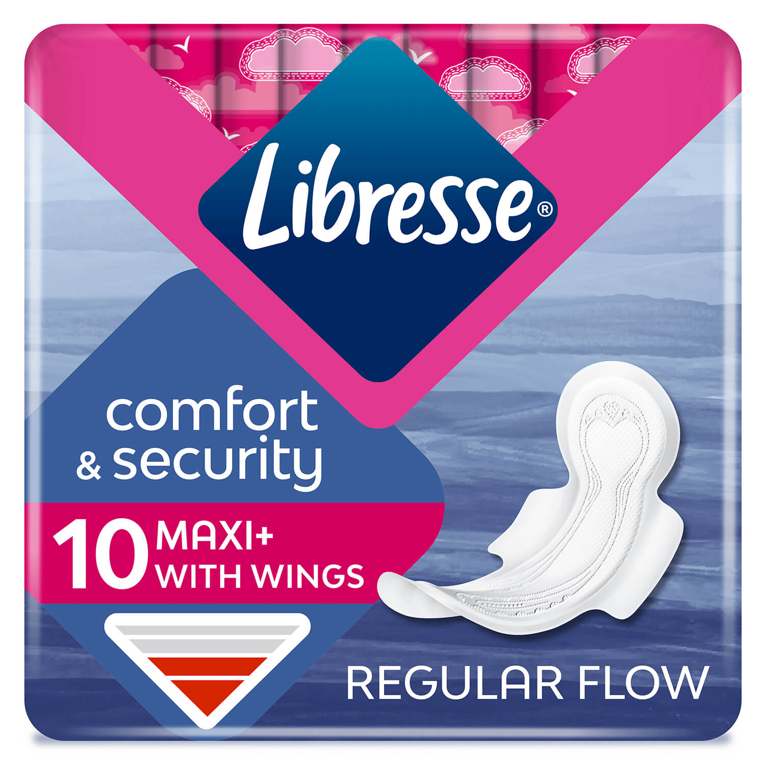 Прокладки Libresse Maxi Normal Wings, 10шт (Артикул: 784343)