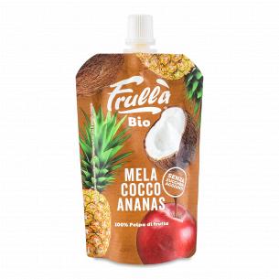 Пюре фрукт Frulla Bio яблуко-кокос ананас органічне