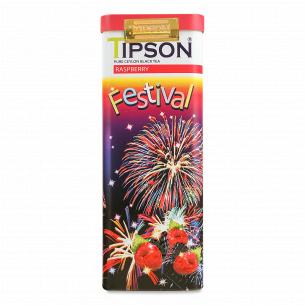 Чай черный Tipson Festival с малиной ж/б