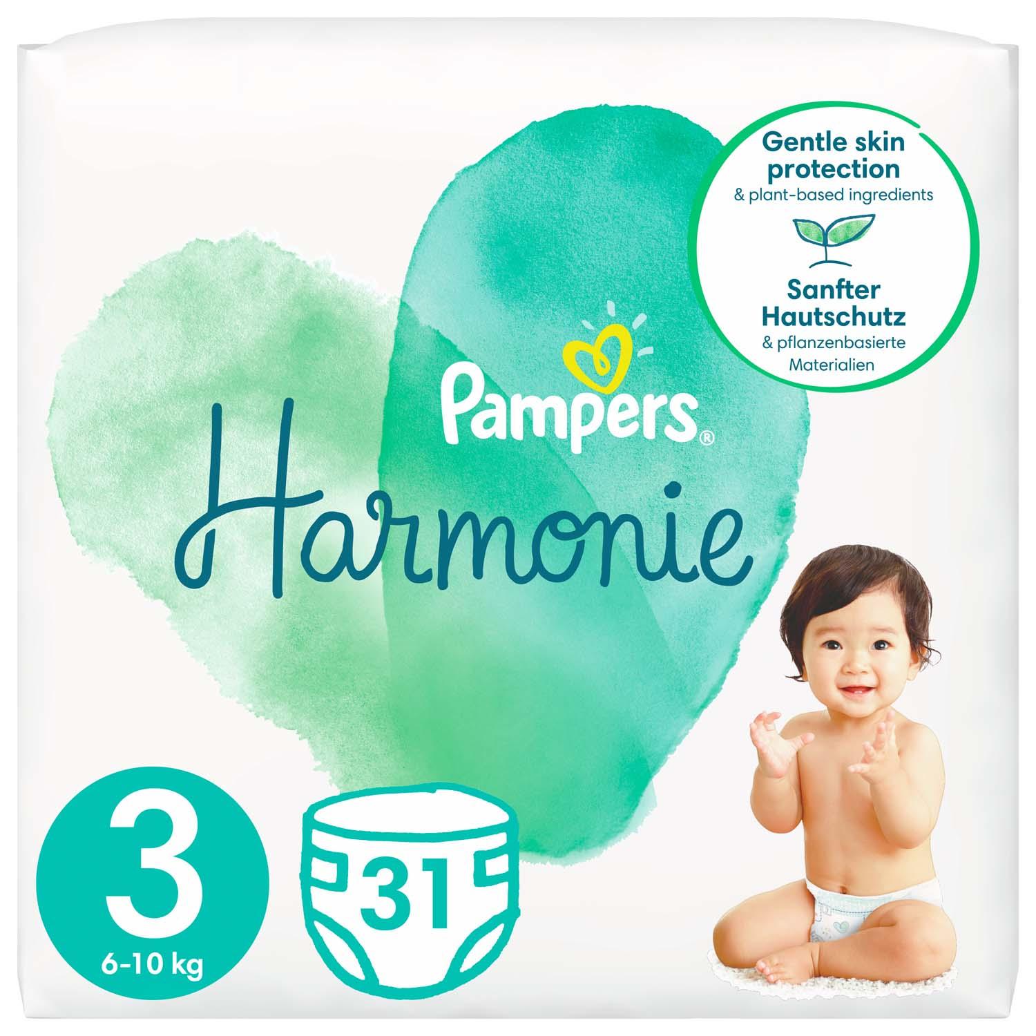 Подгузники Pampers Harmonie Размер 3 (6-10 кг), 31 шт